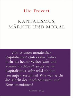 cover image of Kapitalismus, Märkte und Moral